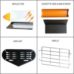 220V 1050W Heat Light Infrared Dryer Spray Paint Heating Curing Lamp Baking Booth Heater, US Plug - Image 4