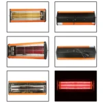 220V 1050W Heat Light Infrared Dryer Spray Paint Heating Curing Lamp Baking Booth Heater, UK Plug - Image 3