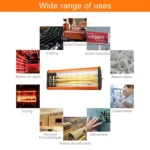 220V 1050W Heat Light Infrared Dryer Spray Paint Heating Curing Lamp Baking Booth Heater, UK Plug - Image 7