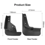 For Mazda CX-5 2022 4pcs/Set Car Auto Soft Plastic Splash Flaps Fender Guard - Image 3