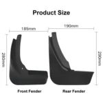 For Skoda Superb 2016-2021 4pcs/Set Car Auto Soft Plastic Splash Flaps Fender Guard - Image 3