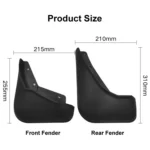 For Volvo XC60 2018-2023 4pcs/Set Car Auto Soft Plastic Splash Flaps Fender Guard - Image 3