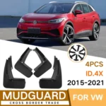 For Volkswagen ID.4X 2015-2023 4pcs/Set Car Auto Soft Plastic Splash Flaps Fender Guard - Image 2