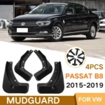 For Volkswagen Passat B8 2015-2019 4pcs/Set Car Auto Soft Plastic Splash Flaps Fender Guard - Image 2