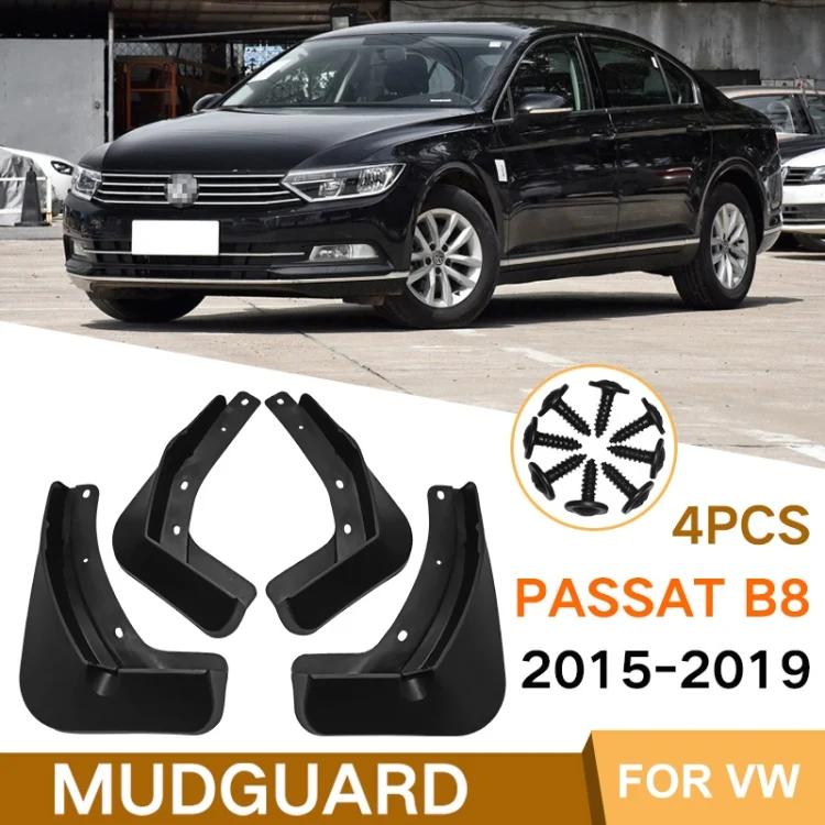 CAR2651_1.webp For Volkswagen Passat B8 2015-2019 4pcs/Set Car Auto Soft Plastic Splash Flaps Fender Guard - Image 2