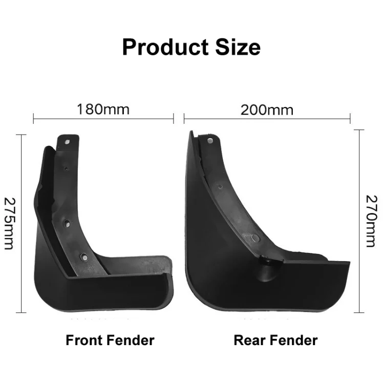 CAR2651_2.webp For Volkswagen Passat B8 2015-2019 4pcs/Set Car Auto Soft Plastic Splash Flaps Fender Guard - Image 3