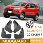 For Ford Ecosport 2013-2017 4pcs/Set Car Auto Soft Plastic Splash Flaps Fender Guard - Image 2