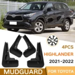 For Toyota Highlander 2021-2022 4pcs/Set Car Auto Soft Plastic Splash Flaps Fender Guard - Image 2