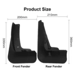 For Toyota Highlander 2021-2022 4pcs/Set Car Auto Soft Plastic Splash Flaps Fender Guard - Image 3