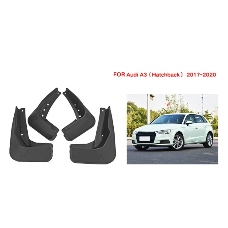 CAR2709_1.webp For Audi A3 Hatchback 2017-2020 4pcs/Set Car Auto Soft Plastic Splash Flaps Fender Guard - Image 2