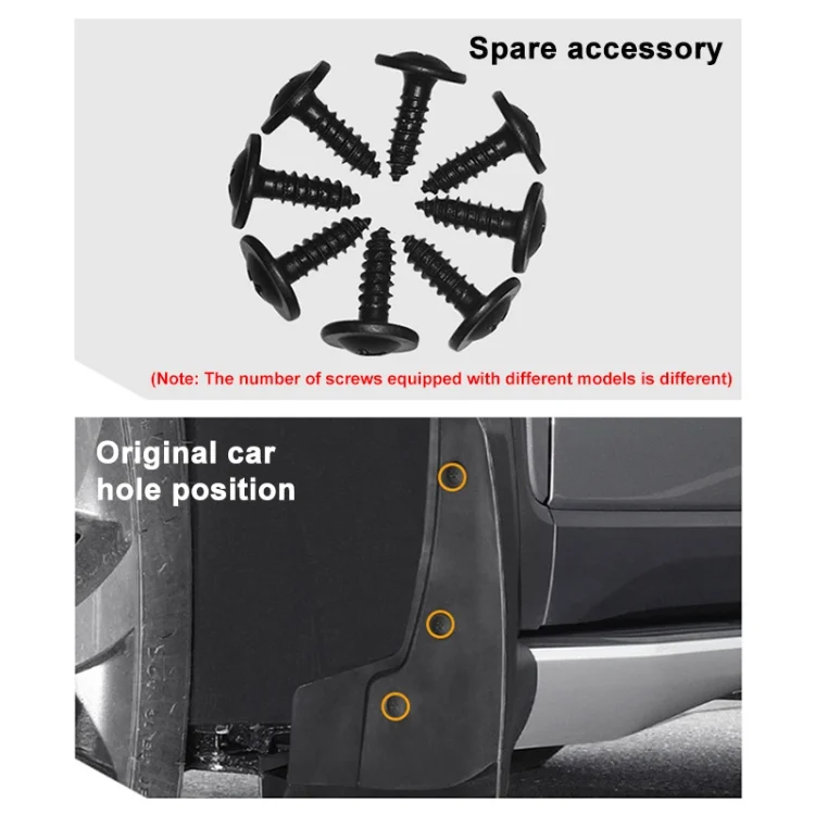 CAR2709_3.webp For Audi A3 Hatchback 2017-2020 4pcs/Set Car Auto Soft Plastic Splash Flaps Fender Guard - Image 4