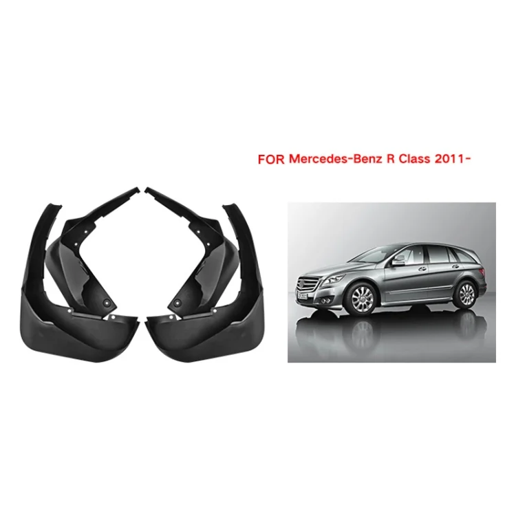 CAR2719_1.webp For Mercedes-Benz R-class 2011-2022 4pcs/Set Car Auto Soft Plastic Splash Flaps Fender Guard - Image 2