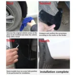 For Mercedes-Benz R-class 2011-2022 4pcs/Set Car Auto Soft Plastic Splash Flaps Fender Guard - Image 5
