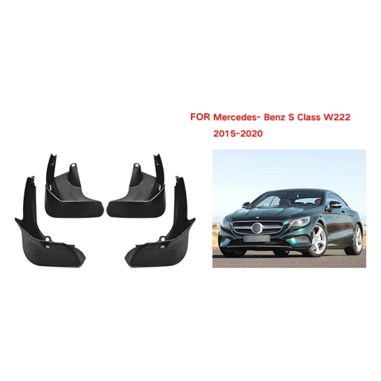 CAR2721_1.webp For Mercedes-Benz S-class 2014-2020 4pcs/Set Car Auto Soft Plastic Splash Flaps Fender Guard - Image 2