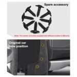 For Mercedes-Benz S-class 2014-2020 4pcs/Set Car Auto Soft Plastic Splash Flaps Fender Guard - Image 4
