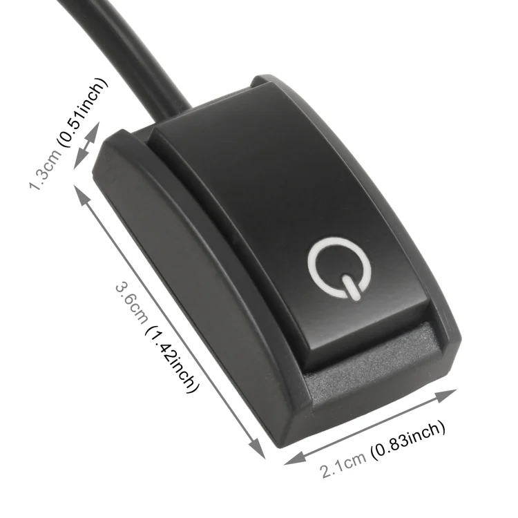 CAR2773_3.webp Car Universal White Light Switch with Lock - Image 4