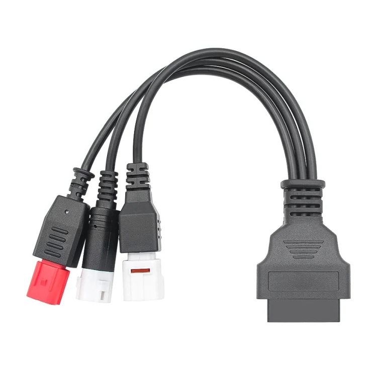 CAR2783R_3.webp For Honda / Yamaha 3 in 1 OBDII Female to 3 Pin+4 Pin+6 Pin Motorcycle Connector Cable - Image 5