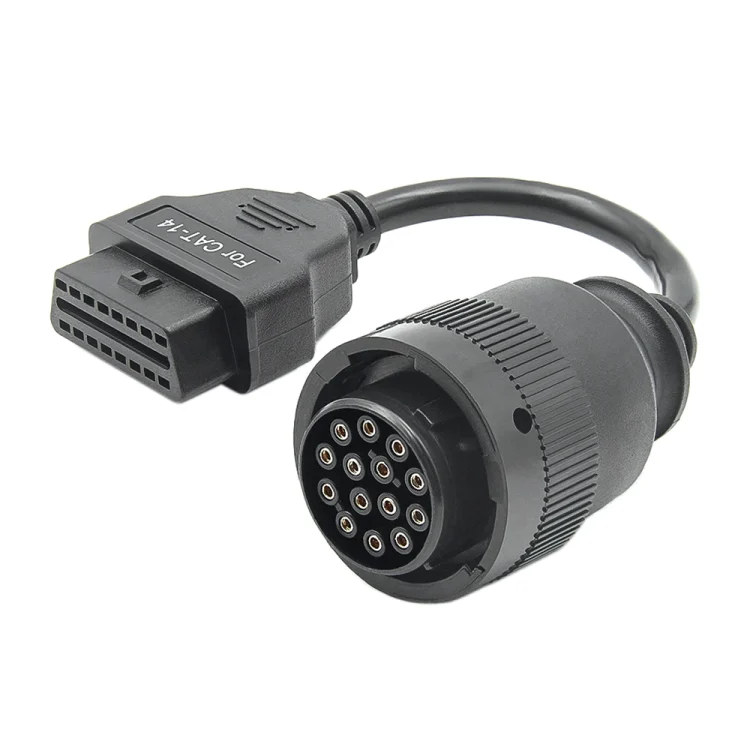 CAR2784_1.webp For Cat ET3 14 Pin to 16 Pin OBD2 Adapter Cable - Image 2