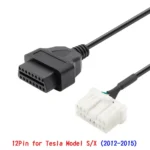 For Tesla Model X / S 2012-2015 OBDII to 12 Pin OBD Adapter Cable - Image 5
