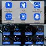 BW13 67.5W 3 in 1 Charging Cable & Dual USB Port Car Charger - Image 4