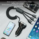 BW13 67.5W 3 in 1 Charging Cable & Dual USB Port Car Charger - Image 8
