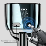 Ozio CL48TC 66W PD 20W + USB Dual Port Multi-function Car Charger with Dual Cigarette Lighters - Image 6