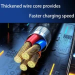 Ozio HX06 151W Type-C + USB Dual Port Car Charger with 3 in 1 Spring Data Cable - Image 7