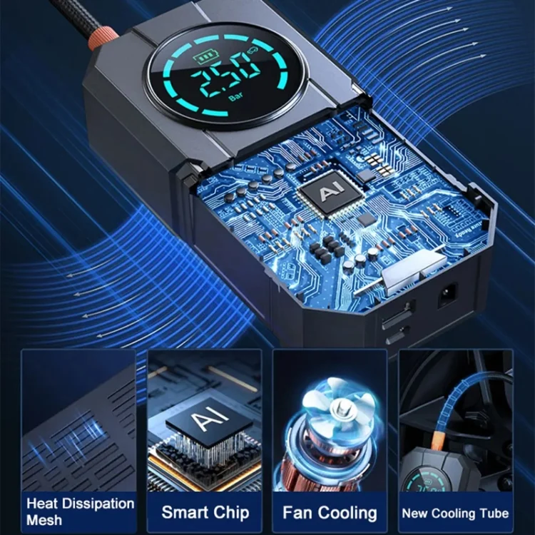 CAR2828_3.webp YS01C Wired Version Portable Car Air Pump Electric Pump - Image 4
