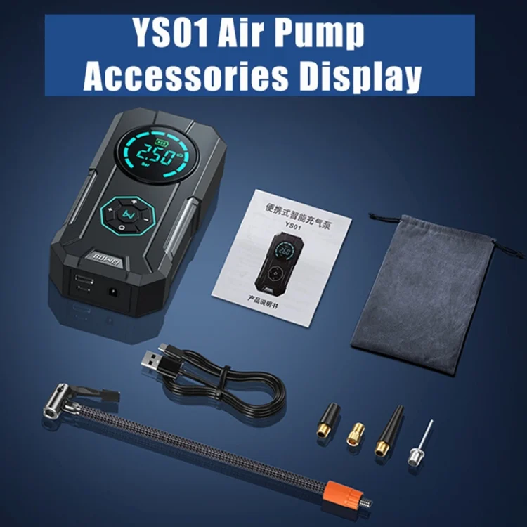 CAR2829_2.webp YS01S Wireless Version Portable Car Air Pump Electric Pump - Image 3