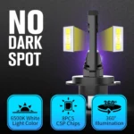 1 Pair H7 Car LED Headlights LED Fog Light - Image 4