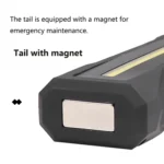1902A Folding Magnet Car Inspection Light Work Maintenance Lamp Emergency COB LED USB Charging Lamp - Image 5