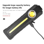 1902A Folding Magnet Car Inspection Light Work Maintenance Lamp Emergency COB LED USB Charging Lamp - Image 6
