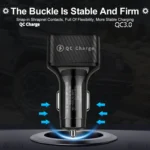 BK-360 6 in 1 QC3.0+3.1A USB luminescent Car Charger - Image 6