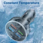 WGS-G37 5 in 1 Digital Display Super Fast Charging Car Charger with Voltmeter - Image 8