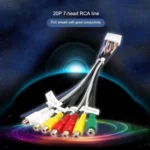 Palminfo Android Navigation 20-pin Plug RCA Video Audio Modified Tail Cable - Image 5