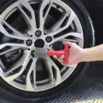 Car Embedded Replaceable Sponge Tire Screw Cleaning Brush - Image 6