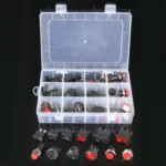 50pcs Universal Power Switch Button Assortment Kit