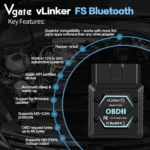 Vgate OBD2 Bluetooth Diagnostic Tool - Image 7