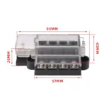 4 Way Fuse Block with Fuses and Terminals - Image 3