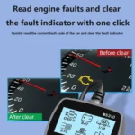 MS310 LCD Screen Car Battery Tester ODB2 Fault Detector - Image 6