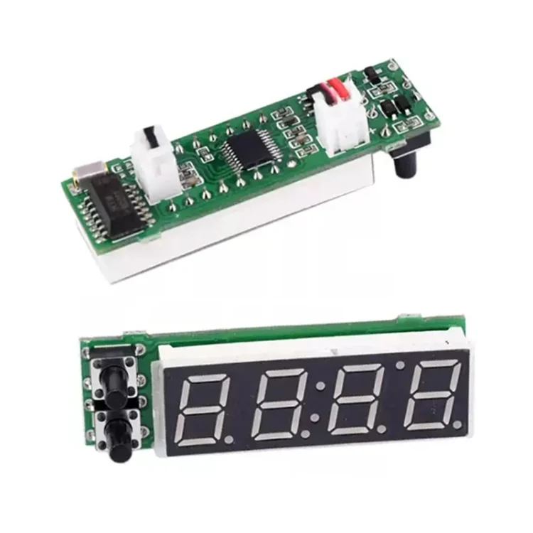 CAR2973_B5.webp 3 in 1 DC5-50V Car High-precision Electronic LED Luminous Clock + Thermometer + Voltmeter - Image 6