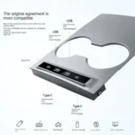 For Tesla Model Y / 3 27W Car Center Console Integrated Smart Docking Station - Image 3