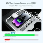 For Tesla Model Y / 3 27W Car Center Console Integrated Smart Docking Station - Image 4