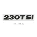 Car 230TSI Pattern 3D Metal Personalized Decorative Stickers, Size: 11.5x2.5x0.5cm - Image 3