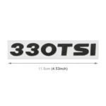 Car 330TSI Pattern 3D Metal Personalized Decorative Stickers, Size: 11.5x2.5x0.5cm - Image 3