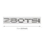 Car 280TSI Electroplated 3D Metal Personalized Decorative Stickers, Size: 15x2.5x0.5cm - Image 3