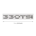 Car 330TSI Electroplated 3D Metal Personalized Decorative Stickers, Size: 15x2.5x0.5cm - Image 3
