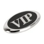 Car Oval Style VIP Metal Personalized Decorative Stickers, Size: 6.5 x 3.5 x 0.5cm - Image 2