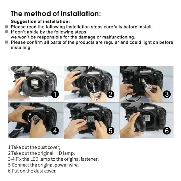 CAR3109_5.webp D Series D5S 35W 6000K 4500LM 2pcs/Box Car LED Headlight - Image 6