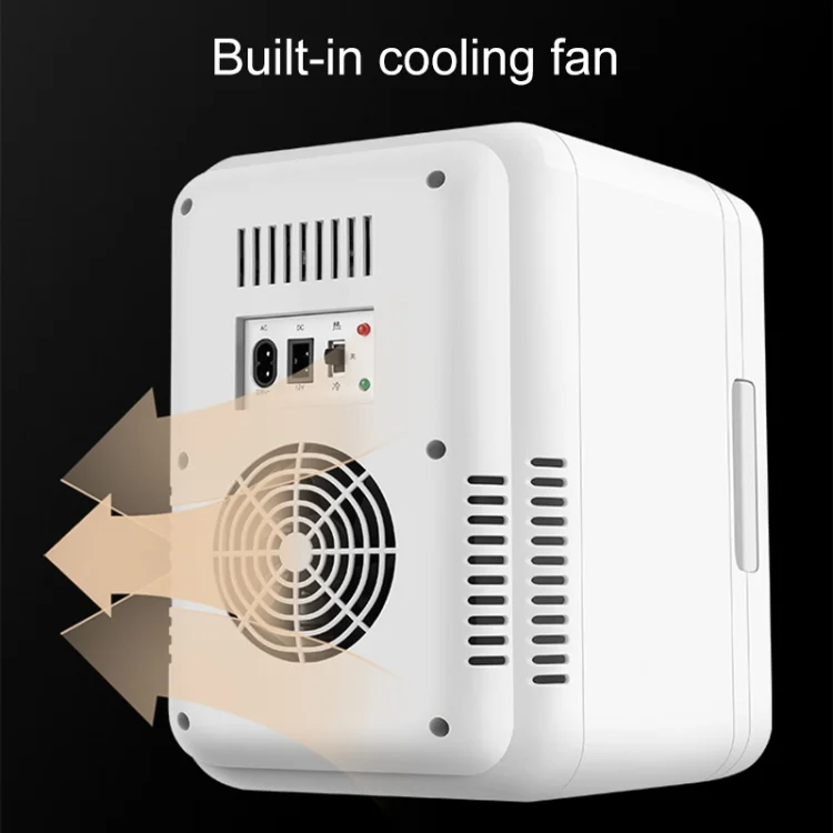 CAR3114_B1.webp 8L 37-48W Tempered Glass Panel Car / Home Mini Refrigerator, EU Plug - Image 2